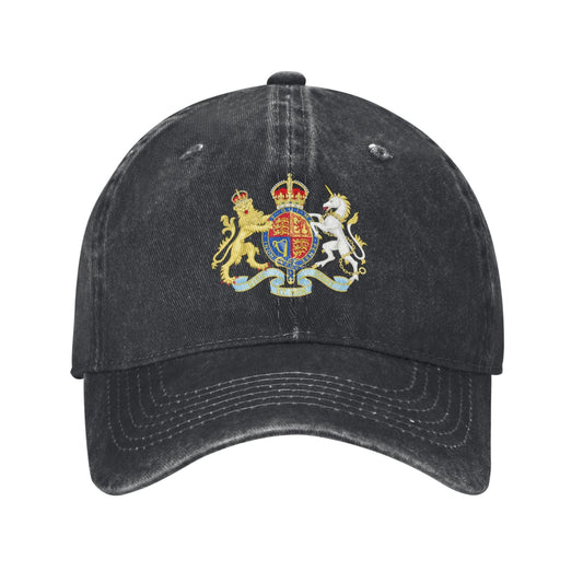 Royal Coat Of Arms Of The UK British Printed unisex baseball cap adjustable cap outdoor trucker hat veterans Gifts