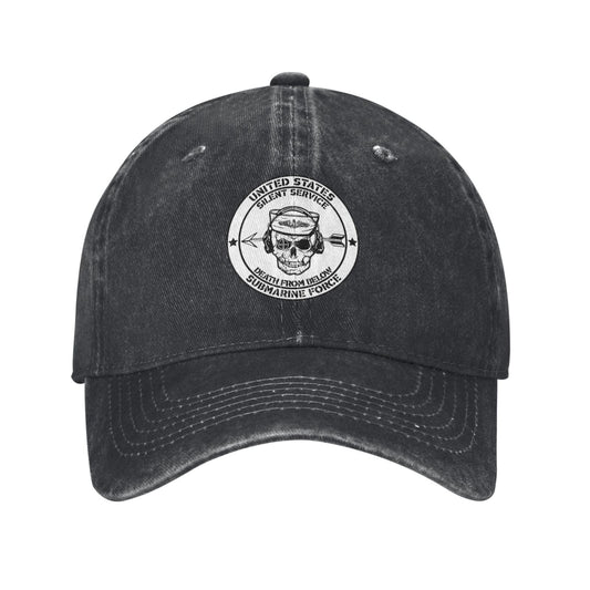 SILENT SERVICE DEATH FORM BELOW Printed unisex baseball cap adjustable cap outdoor sun hats trucker hat