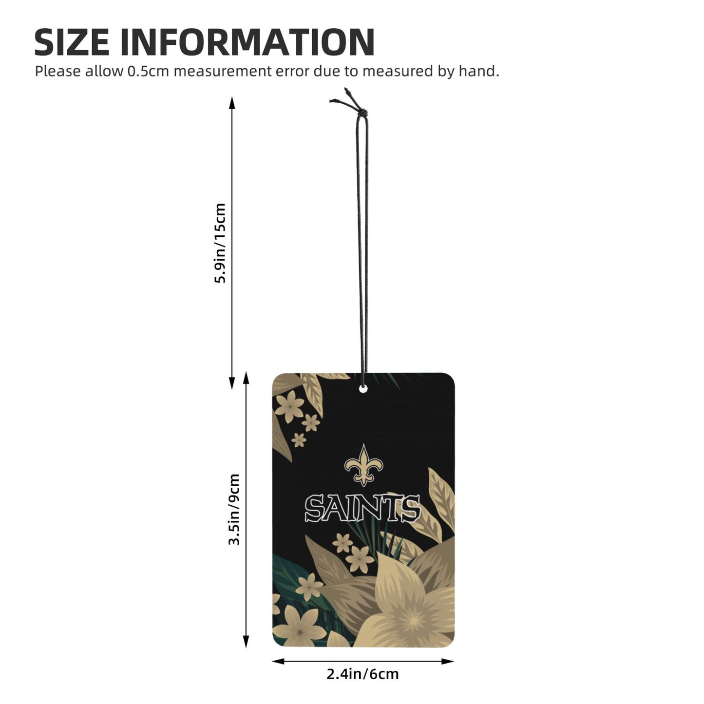 4pcs- New Orleans Saints car aromatherapy tablets Car Air Fresheners Cards Set