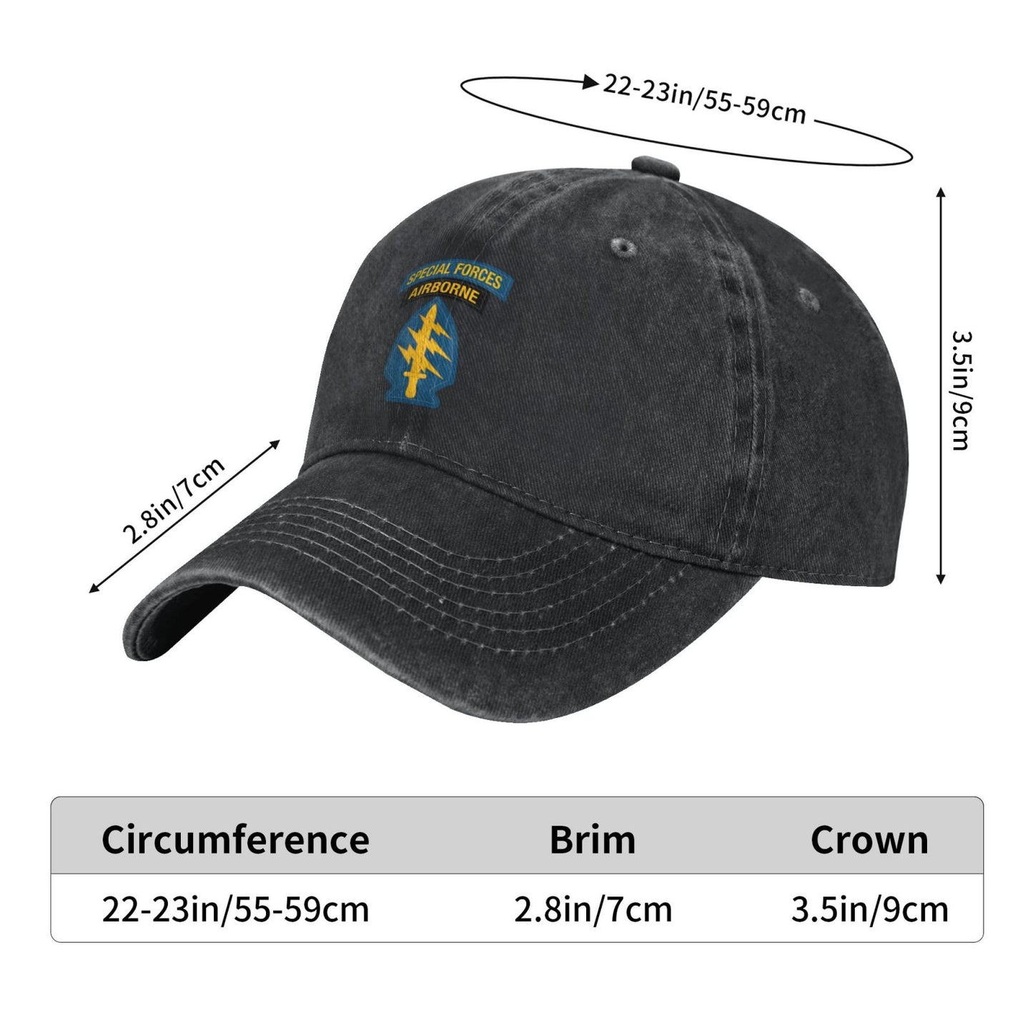 SPECIAL FORCES AIRBORNE Printed unisex baseball cap outdoor hats adjustable cap trucker gift hat