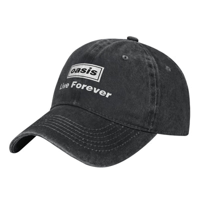 Oasis Live Forever Printed unisex baseball cap outdoor hats adjustable cap trucker gift hat