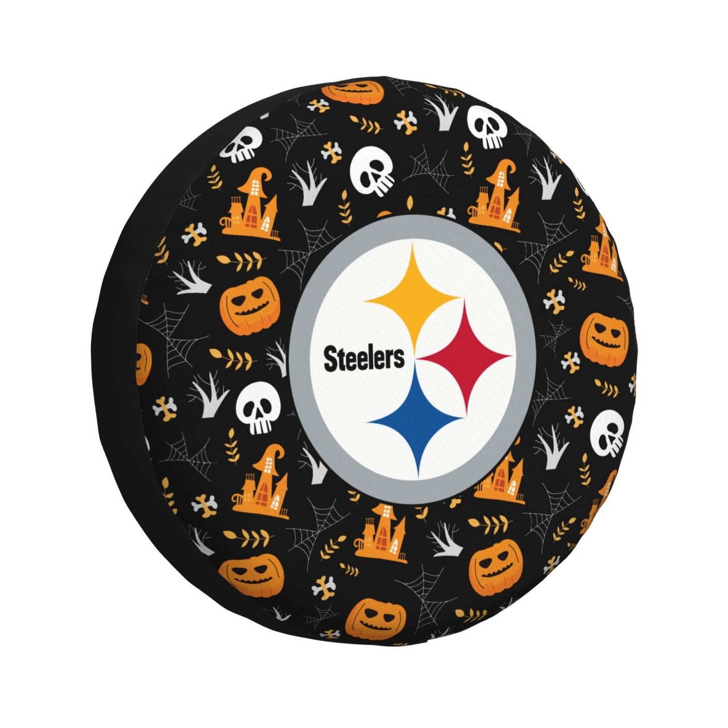 Pittsburgh Steelers Print Pumpkin Castle Small Printed Car Tire Cover Tire Dust Cover