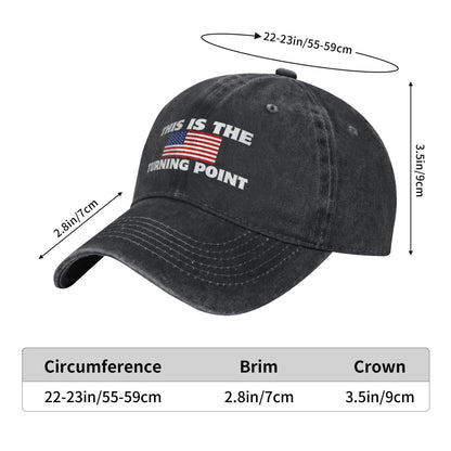 This Is The Turning Point USA Flag (2) Printed unisex baseball cap outdoor hats adjustable cap trucker gift hat