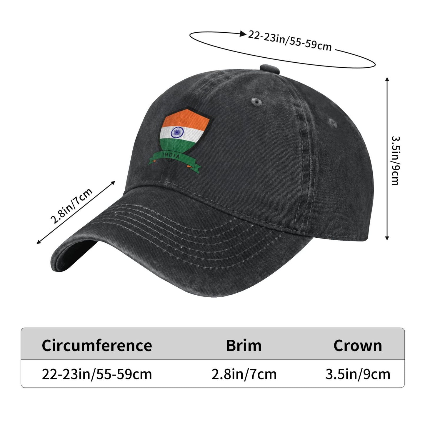 India Cricket Printed unisex baseball cap adjustable cap outdoor sun hats trucker hat