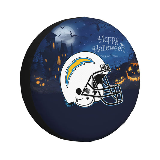San Diego Chargers printed car tire cover Happy Halloween printed tire dust cover