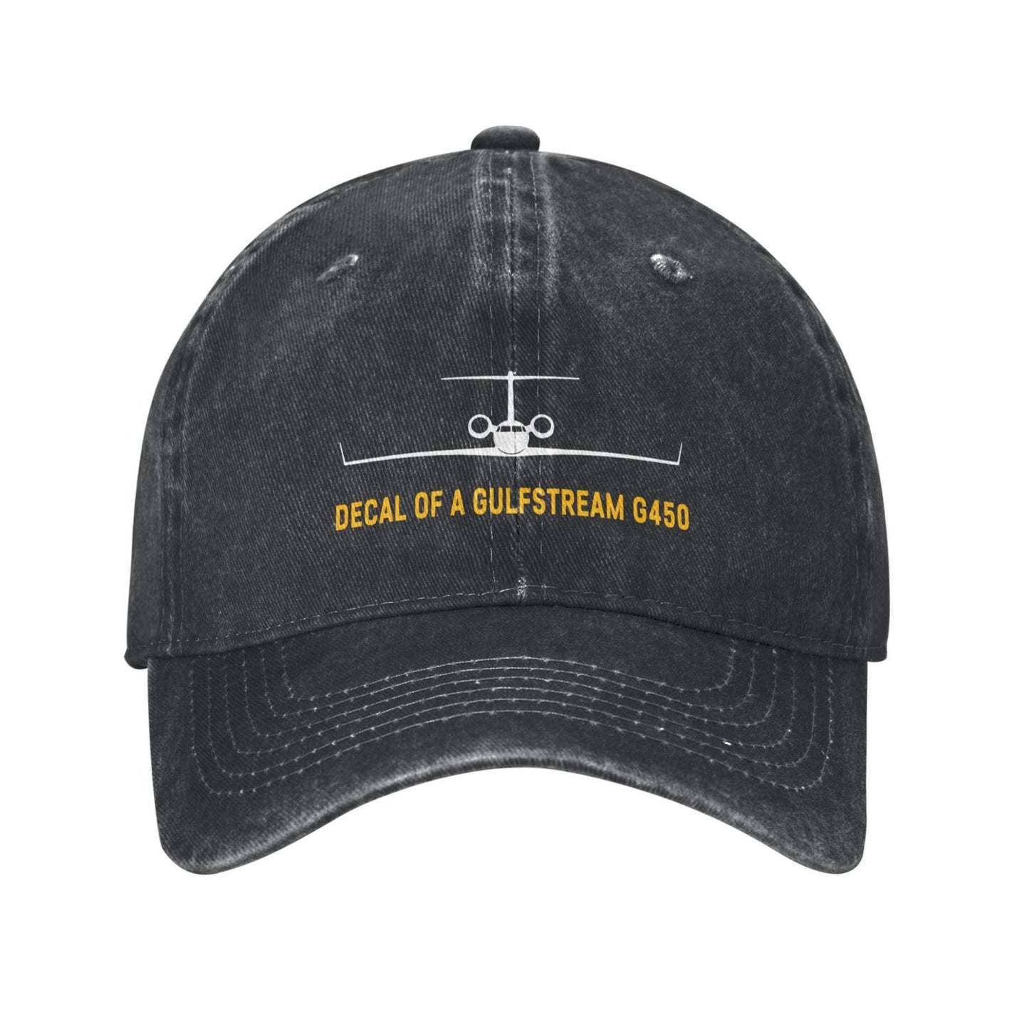 Decal Of A Gulfstream G450 Printing unisex baseball cap adjustable hats Outdoor leisure hat veteran gift