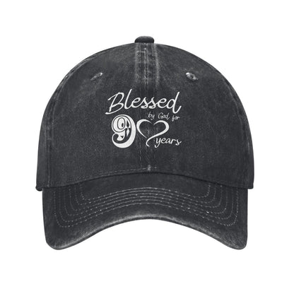 Blessed By God 9 Years Printed unisex baseball cap adjustable cap outdoor sun hats trucker hat