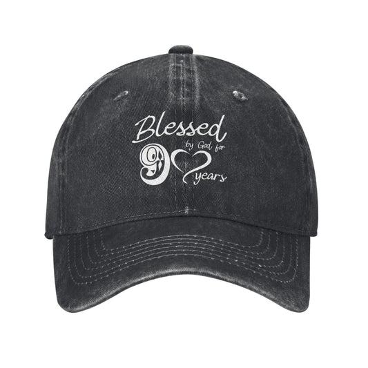 Blessed By God 9 Years Printed unisex baseball cap adjustable cap outdoor sun hats trucker hat