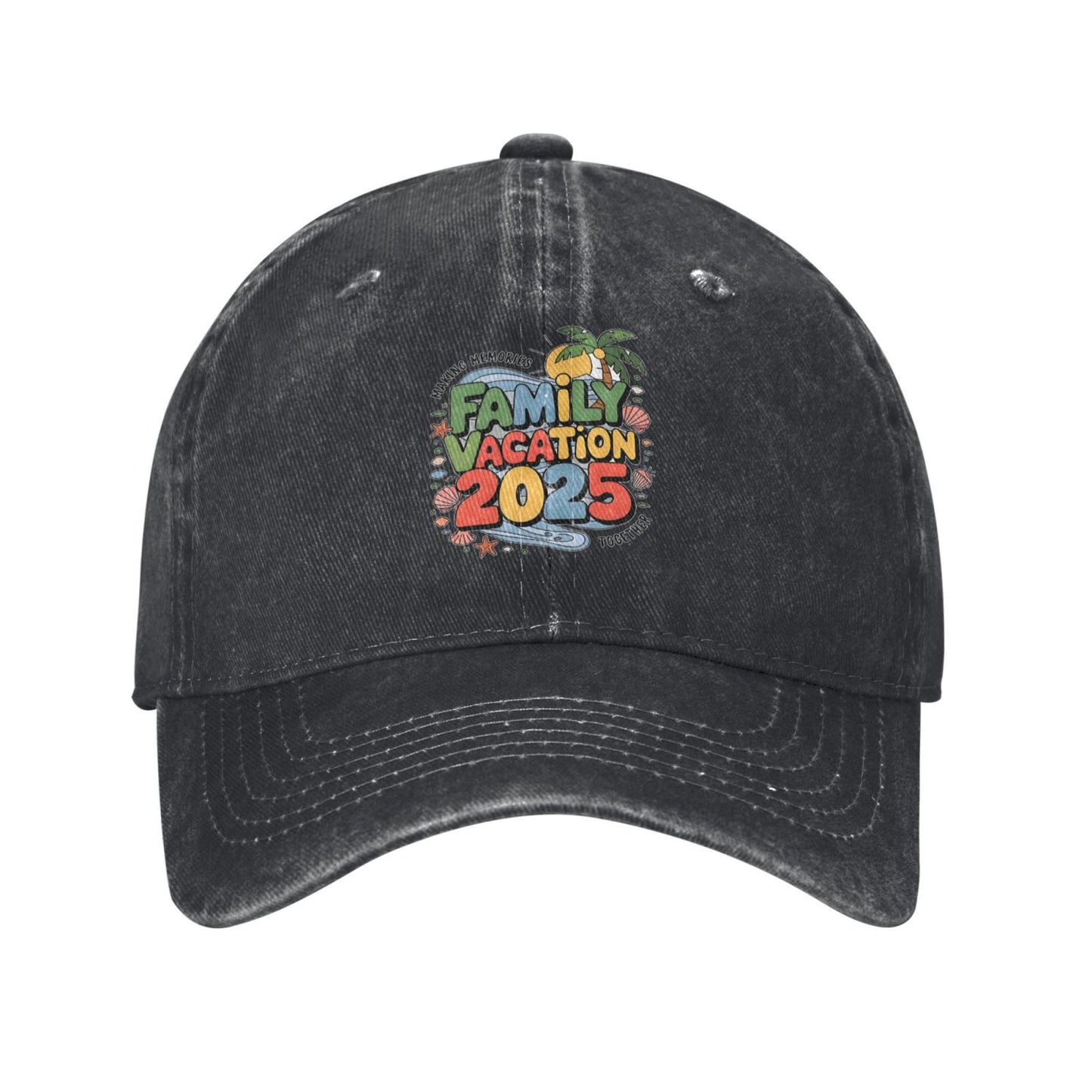 Family Vacation 2025 Together Printed unisex baseball cap adjustable cap outdoor sun hats trucker hat