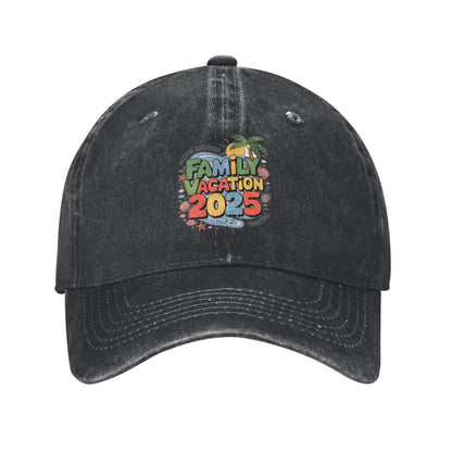Family Vacation 2025 Together Printed unisex baseball cap adjustable cap outdoor sun hats trucker hat