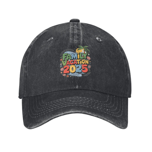 Family Vacation 2025 Together Printed unisex baseball cap adjustable cap outdoor sun hats trucker hat