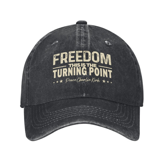 Freedom This Is The Turning Point Printed unisex baseball cap outdoor hats adjustable cap trucker gift hat