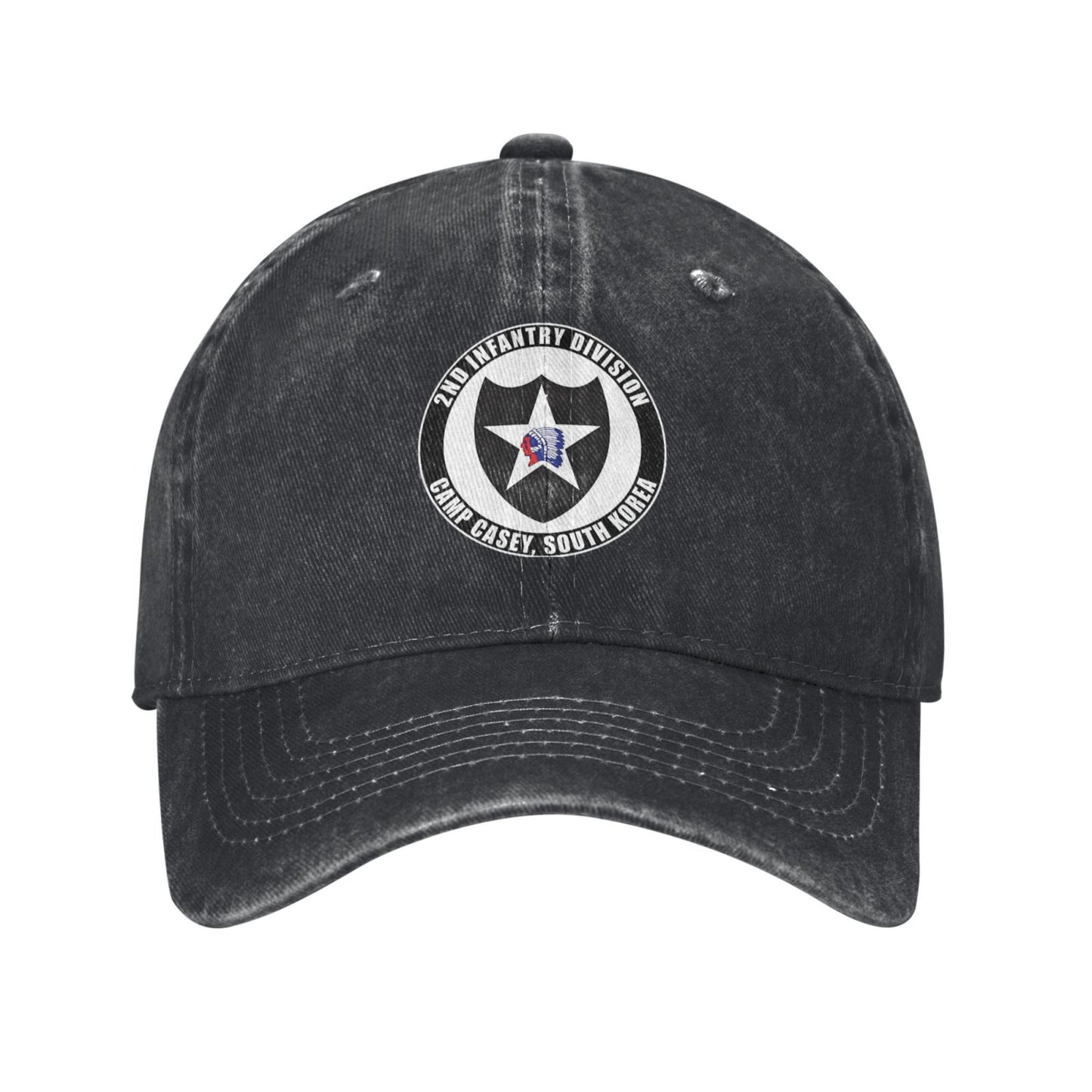 2nd Infantry Division Camp Casey Korea Emblem Printed unisex baseball cap adjustable cap outdoor sun hats trucker hat