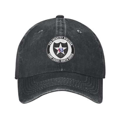 2nd Infantry Division Camp Casey Korea Emblem Printed unisex baseball cap adjustable cap outdoor sun hats trucker hat