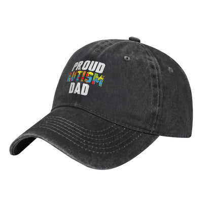 Proud Autism Dad Printed unisex baseball cap adjustable cap outdoor sun hats trucker hat