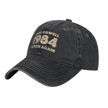 Make Orwell 1984 Fiction Again Printed unisex baseball cap outdoor hats adjustable cap trucker gift hat