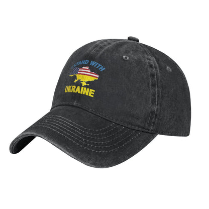 I Stand With Ukraine Printed unisex baseball cap adjustable cap outdoor sun hats trucker hat