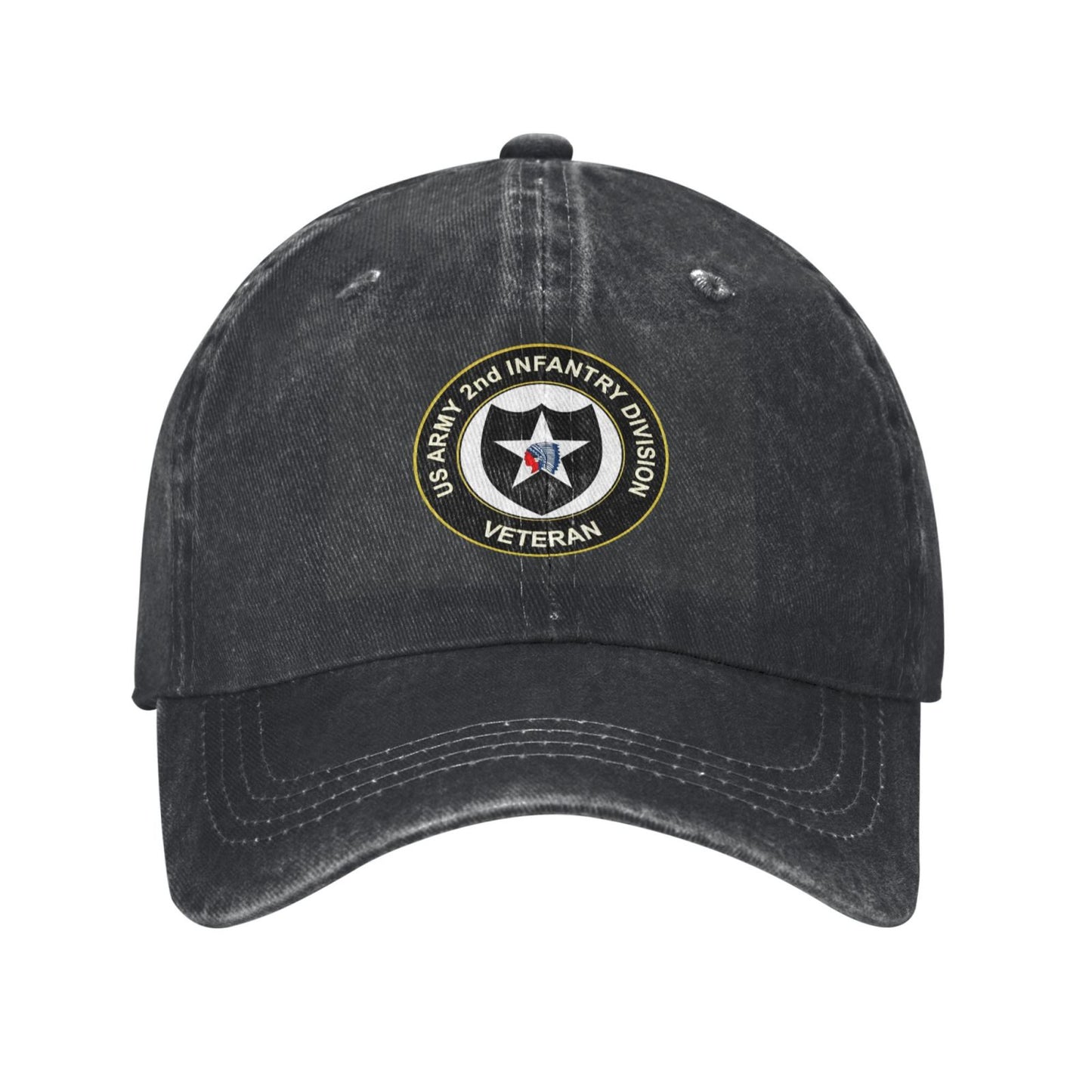 Army 2nd Infantry Division Veteran Printed unisex baseball cap adjustable cap outdoor sunshade trucker hat