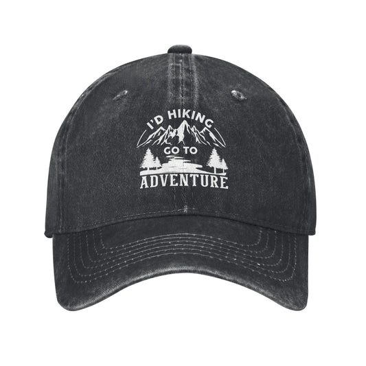 I'DHING GO YO ADVENTURE Printed unisex baseball cap adjustable cap outdoor sun hats trucker hat
