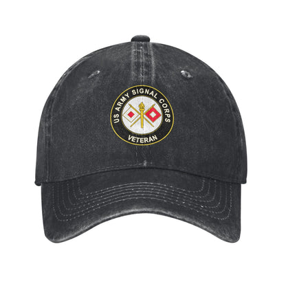 US Army Signal Corps Printed unisex baseball cap adjustable cap outdoor sun hats trucker hat