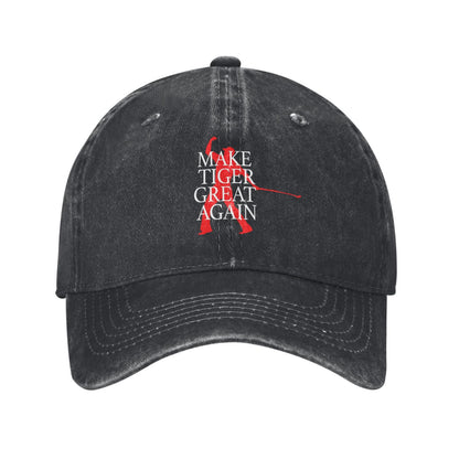 Make Tiger Woods Great Again Printed unisex baseball cap adjustable cap outdoor sun hats trucker hat