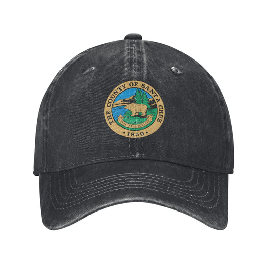 THE COUNTY OF SANTA CRUZ 1850 Printed unisex baseball cap adjustable cap outdoor sun hats trucker hat