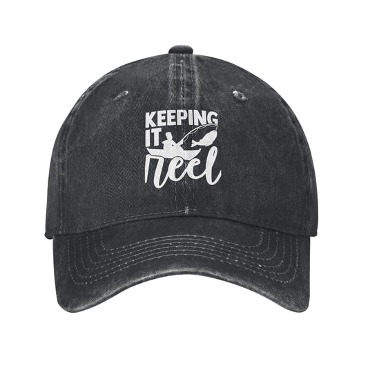 Keeping It Reel Printed unisex baseball cap adjustable cap outdoor sun hats trucker hat