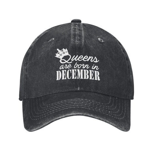 Birthday Gift For Queens Are Born In December Printed unisex baseball cap adjustable cap outdoor sun hats trucker hat