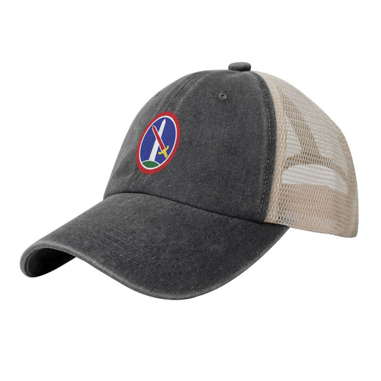 USA Military District Of Washington CSIB Printed unisex baseball cap adjustable grid baseball cap veteran gift