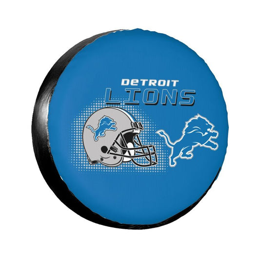 Detroit Lions Print car tire protection cover car spare tire dust protection covers