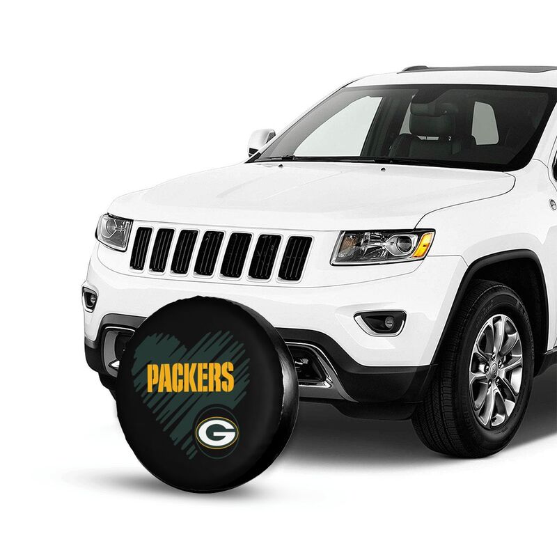 Green Bay Packers Printed car spare tire dust protection cover tire protection cover