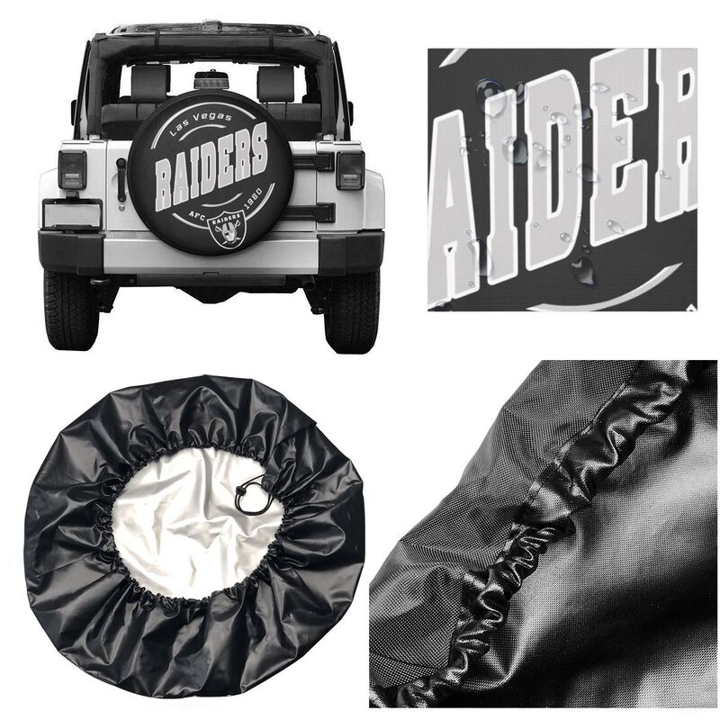 Las Vegas Raiders Printing car tire protection cover car spare tire dust protection cover
