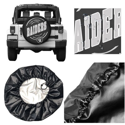 Las Vegas Raiders Printing car tire protection cover car spare tire dust protection cover
