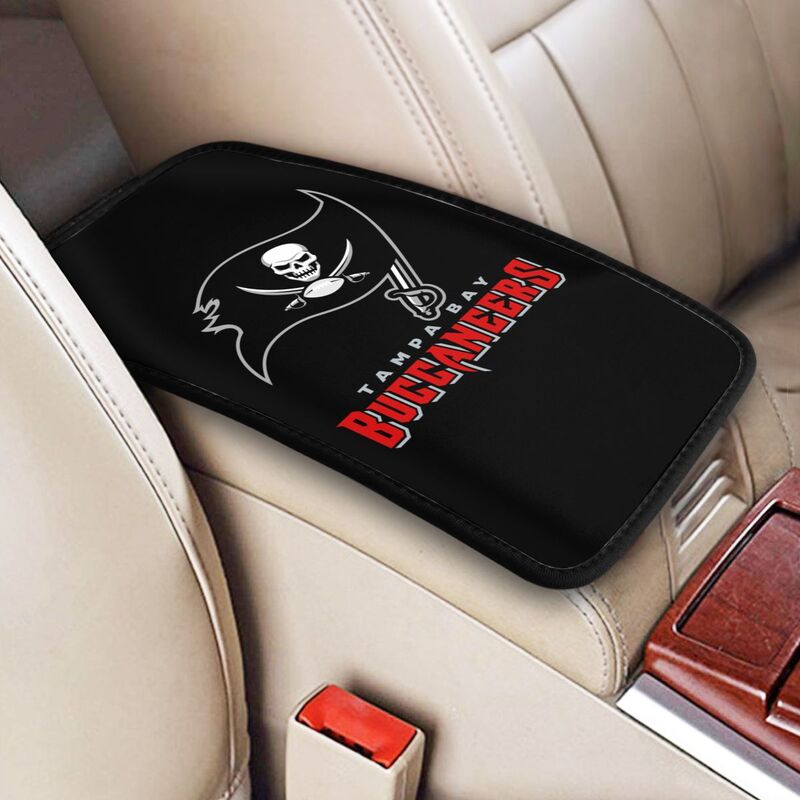Car armrest box pad Tampa Bay Buccaneers Printed center armrest box pad protective pad
