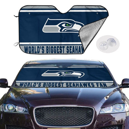 Seattle Seahawks Printing is suitable for car front windshield sunshades Car windshield sunshades