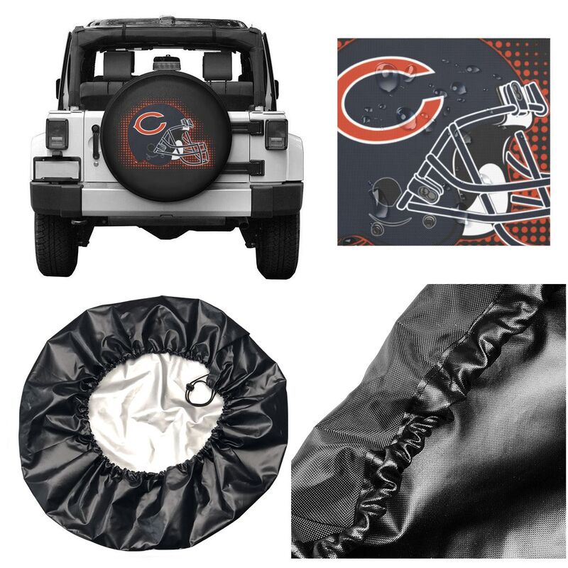 Chicago Bears Printing tire protection covers car sun protection tire protection cover