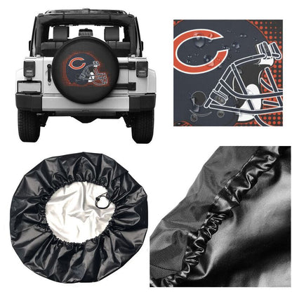 Chicago Bears Printing tire protection covers car sun protection tire protection cover