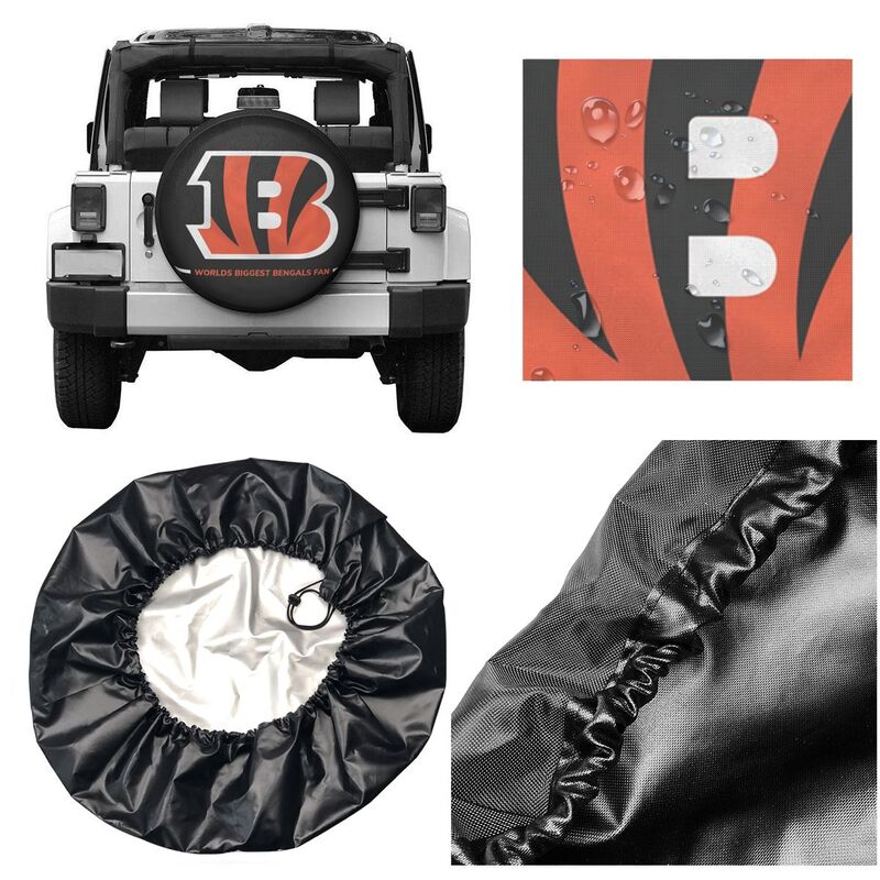 Cincinnati Bengals car dustproof sunscreen tyre protective cover Tyre protective cover