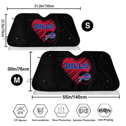 Buffalo Bills Printing is suitable car front windshield sunshades Car windshield sunshades