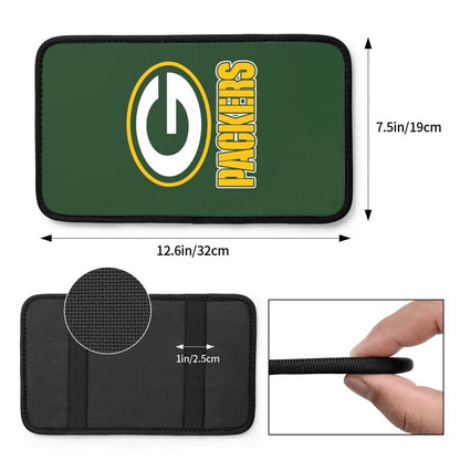Car armrest box pad Green Bay Packers 2 Printed central armrest box pad protective pad