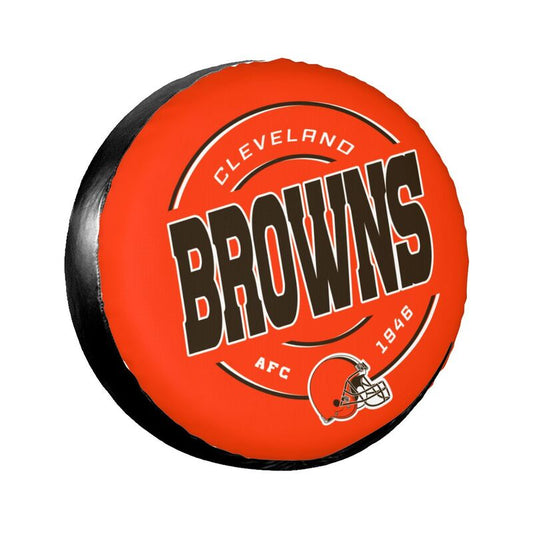Cleveland Browns Printing car tire protection cover car spare tire dust protection cover