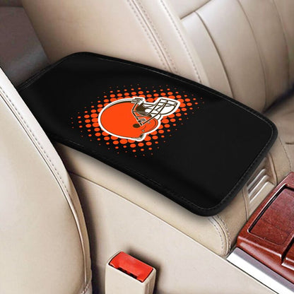Cleveland Browns Printed car armrest box cushion armrest protective cover
