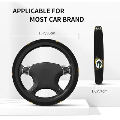 Green Bay Packers Printed elastic steering wheel cover car protective cover