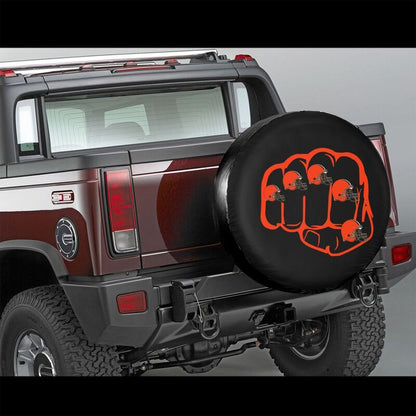 Cleveland Browns Print tire protection cover car spare tire dust protection covers