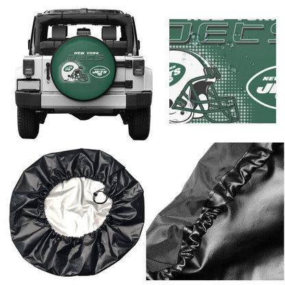 New York Jets Print car tire protection cover car spare tire dust protection covers