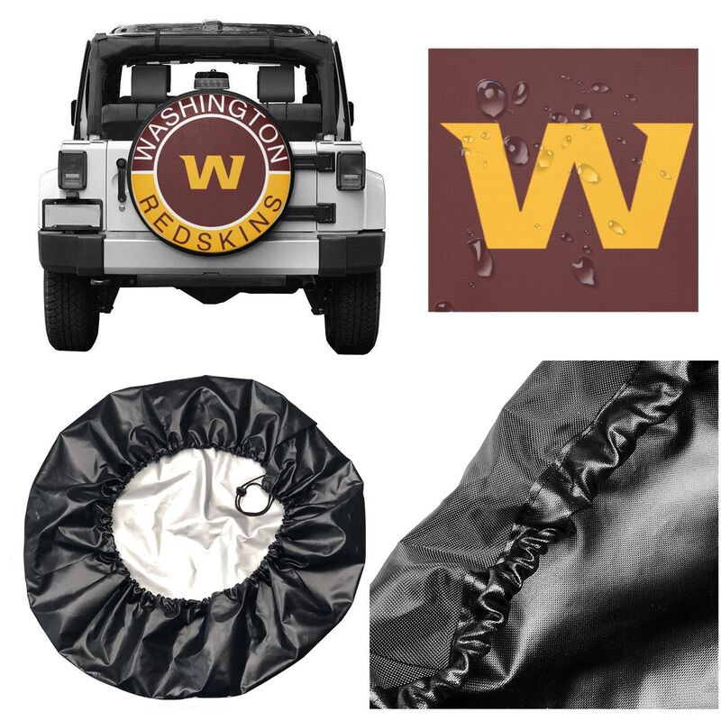 Washington Redskins Printed tire protection cover car spare tire dust protection covers