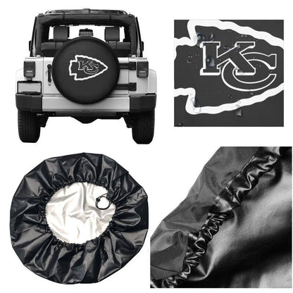 Kansas City Chiefs 3 Printing tire protection cover car sun protection tire protection covers
