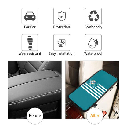 Miami Dolphins Printed car armrest box pad elbow protection pad