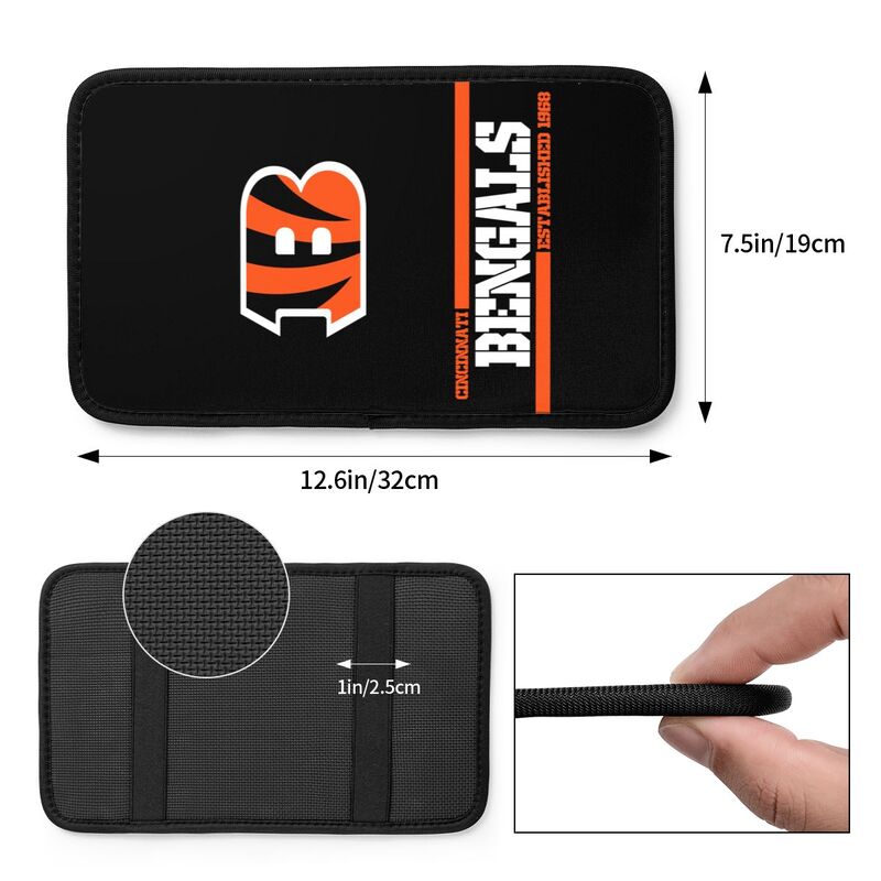 Cincinnati Bengals Printed car armrest box pad Protective pad