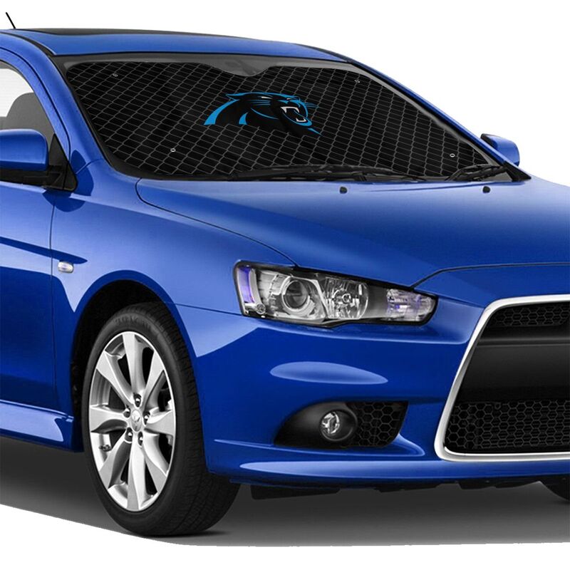 Carolina Panthers Print Car windshield sunshades is suitable front Car windshield sunshades